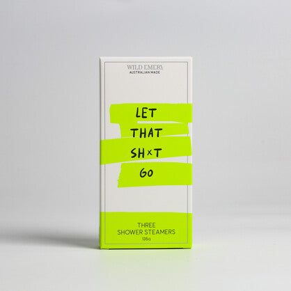 Wild Emery Let That Sh*t Go - Cheeky Neon Shower Steamer 3 Pack