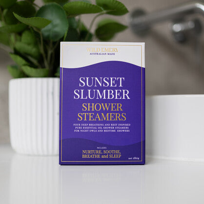 Wild Emery Sunset Slumber Shower Steamer Four Pack