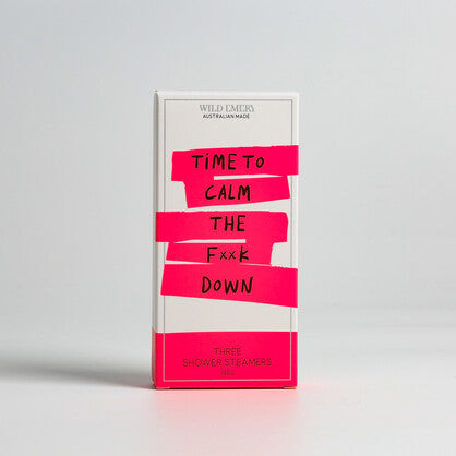 Wild Emery Time To Calm The F**k Down - Cheeky Neon Shower Steamer 3 Pack